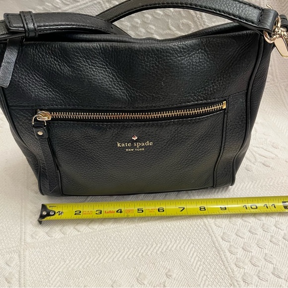Kate Spade Black Pebbled 100% Cow Leather Crossbody Bag - Picture 10 of 15